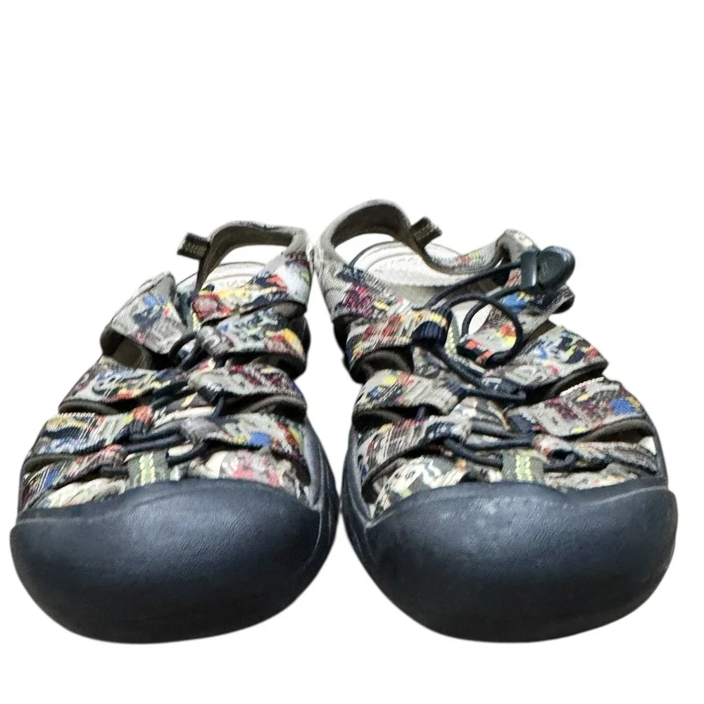 KEEN Newport H2 Water Sandals Multi Color Graphic Print Men Size 10 EU 43 Retro‎